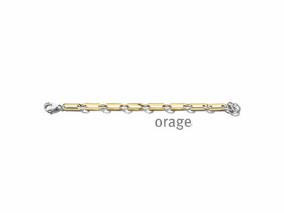 Orage | Bracelet | Acier Inoxydable | Bicolore | AT144