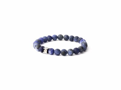 GEMINI | Bracelet | Alpha Mat Blue | Sodalite | 8mm | A8