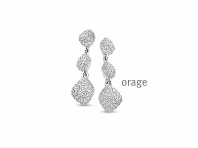 Orage | Boucles d'Oreilles | Argent | Oxyde de Zirconium | AT177