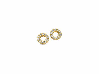 Loumya Gold "Or" | Boucles d'Oreilles | Or Jaune | Diamants 0.060ct | 065046/A