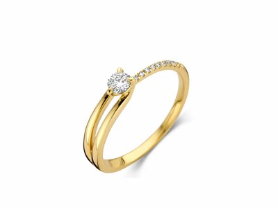 Loumya Gold "Or" | Bague | Or Jaune | Diamants 0.16ct | 065897/A