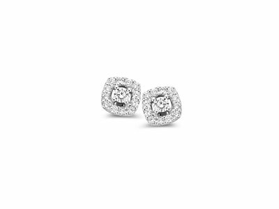 One More 18K | Boucles D'Oreilles | Or Blanc | Diamants 0.14ct | 0.090ct | 060135/A