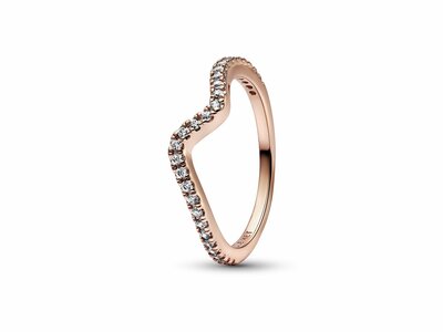 Pandora | Bague | Vague Scintillante | Rosé | 182539C01