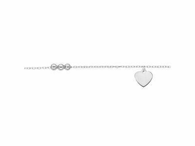 Loumya Silver | Chaîne Cheville | Argent | Coeur | Infini | 053069