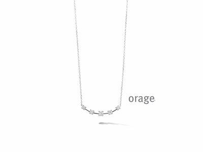 Orage | Collier | Argent | Oxyde De Zirconium | AT250