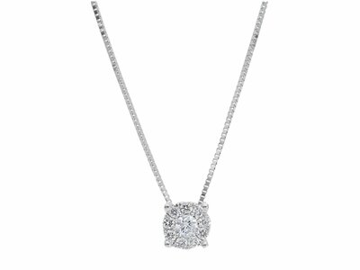 Loumya Gold "Or" | Collier | Or Blanc | Diamants 0.10ct | 227553