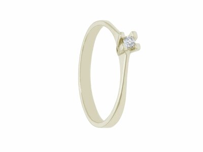 Loumya Gold "Or" | Bague | Or Jaune | Diamant 0.05ct | J124864