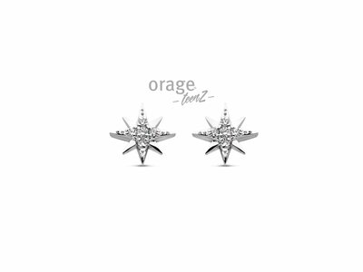 Orage Kids | Boucles d'Oreilles | Argent | Oxyde de Zirconium | Etoile | T615