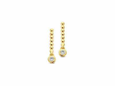 Loumya Gold "Or" | Boucles d'Oreilles | Or Jaune | Diamants 0.070ct | 065786/A