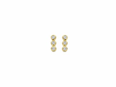 Naiomy Silver | Boucles d'Oreilles | Plaqué Or | Oxyde de Zirconium | N3M58