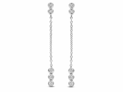 Naiomy Silver | Boucles d'Oreilles | Argent | Oxyde de Zirconium | N3M54