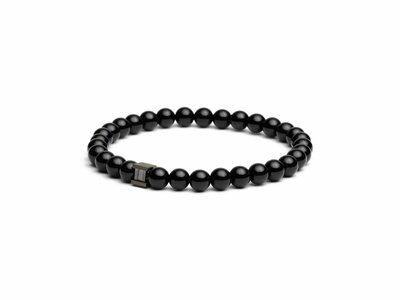 GEMINI | Bracelet | Deep Black | Onyx Noir | 6mm | DSIX1