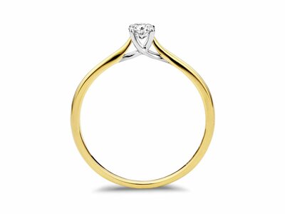 Loumya Gold "Or" | Bague | Or Jaune | Bicolore | Diamant 0.08ct | R2017-8