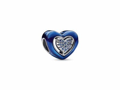 Pandora | Charm | Cœur Rotatif Bleu | 792750C01