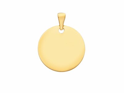 Loumya Gold "Or" | Pendentif | Or Jaune | ø17mm | Personnalisable | 191365
