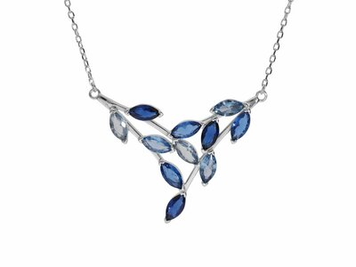 Loumya Silver | Collier | Argent | Bleu | 032756B