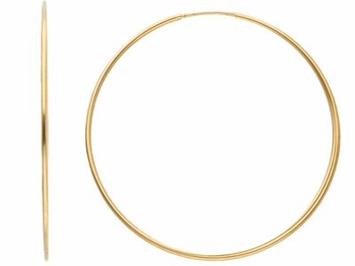 Loumya Gold "Or" | Boucles d'Oreilles | Créoles | Or Jaune | ø45mm | 235339