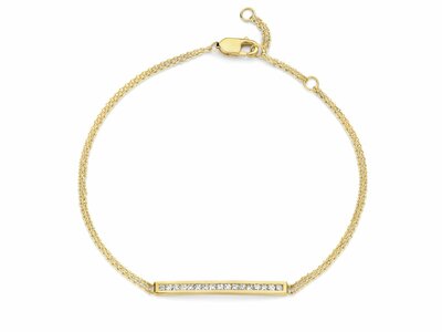 Loumya Gold "Or" | Bracelet | Or Jaune | 17 Diamants 0.18ct | 067299