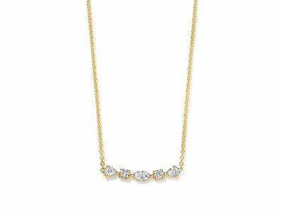 Loumya Gold "Or" | Collier | Or Jaune | Diamants Taille Poire | Marquise | 067447/A