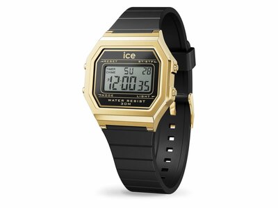 Ice-Watch | Ice Digit Retro | Black Gold | Small | 022064