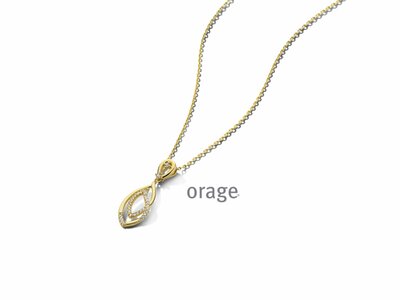 Orage | Collier | Plaqué Or | Oxyde De Zirconium | AW107