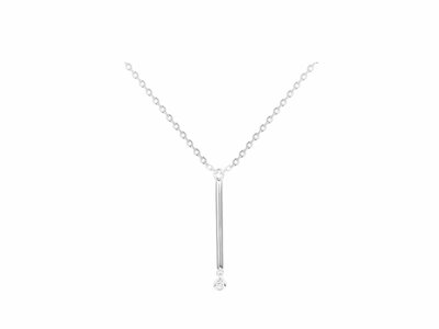 La Garçonne Diamant | Collier | Argent | Diamant 0.015ct | 20700011