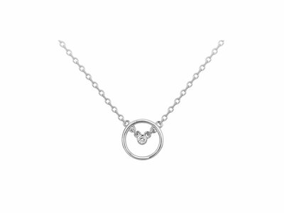 La Garçonne Diamant | Collier | Argent | Diamant 0.015ct | 20700013