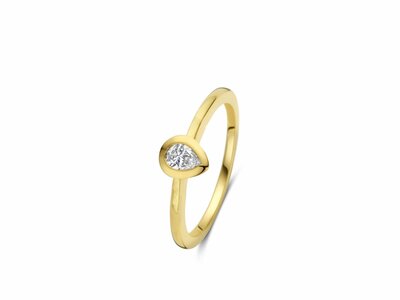 Loumya Gold "Or" | Bague | Or Jaune | Diamant Taille Poire | 0.20ct | 067364/A