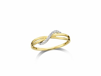 Loumya Gold "Or" | Bague | Or Jaune | Bicolore | Diamants 0.06ct | 59394004