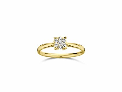 Loumya Gold "Or" | Bague | Or Jaune | Bicolore | Diamants 0.22ct | R45029-96