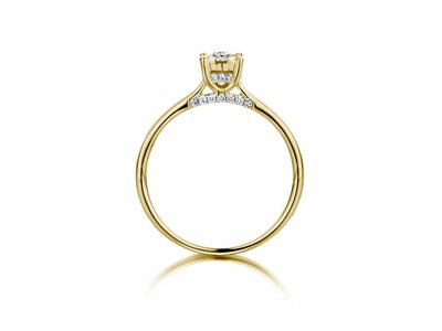 Loumya Gold "Or" | Bague | Or Jaune | Bicolore | Diamants 0.22ct | R45029-96