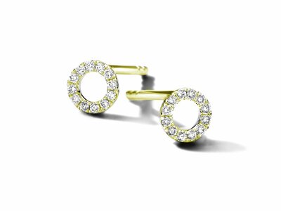 Loumya Gold "Or" | Boucles d'Oreilles | Or Jaune | Diamants 0.090ct | GO3111GB