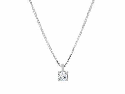Loumya Gold "Or" | Collier | Or Blanc | Diamant 0.070ct | 204753
