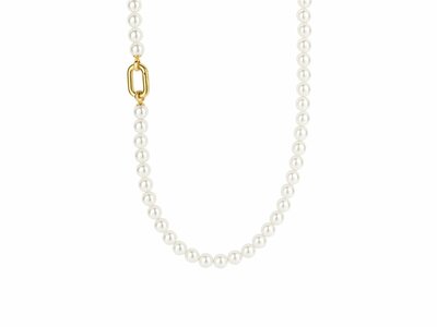 Ti Sento | Collier | Plaqué Or | Perles Synthétiques | 34050YP