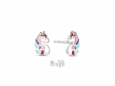 Orage Kids | Boucles D'Oreilles | Argent | Licorne | K2708