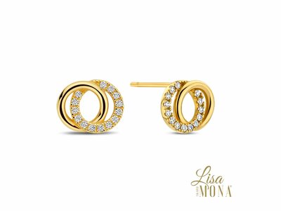 Lisa Mona 14K | Boucles d'Oreilles | Or Jaune | LM/G0745