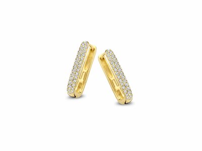 Naiomy Silver | Boucles d'Oreilles | Plaqué Or | Oxyde de Zirconium | N4I64