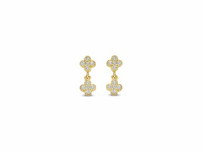 Naiomy Silver | Boucles d'Oreilles | Plaqué Or | Oxyde de Zirconium | N4M63