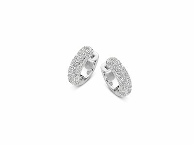 Naiomy Silver | Boucles d'Oreilles | Créoles | Argent | Oxyde de Zirconium | N4G54