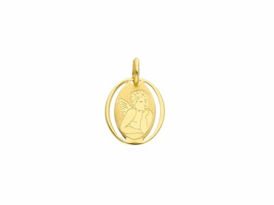 Loumya Gold "Or" | Pendentif | Or Jaune | Médaille Religieuse | Ange | 147511