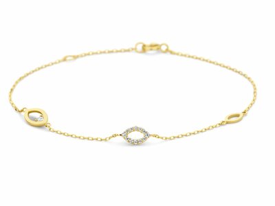 Loumya Gold "Or" | Bracelet | Or Jaune | Oxyde de Zirconium | AA0016C