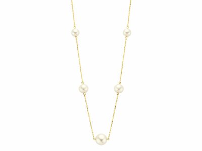 Loumya Gold "Or" | Collier Neige | Or Jaune | Perle de Culture | AK0036F