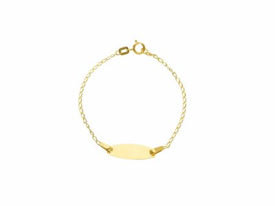 Loumya Gold "Or" | Bracelet | Identité Bébé | Or Jaune | Personnalisable | 14cm | 158875P