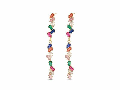 Loumya Silver | Boucles D'Oreilles | Plaqué Or | Oxyde De Zirconium | 9117218