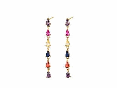 Loumya Silver | Boucles D'Oreilles | Plaqué Or | Oxyde De Zirconium | 9117213