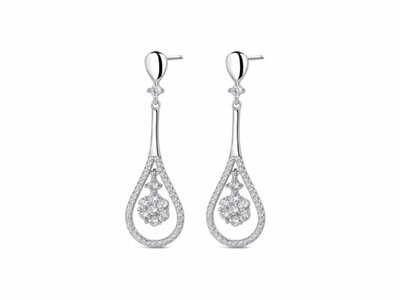 Loumya Silver | Boucles D'Oreilles | Argent | Oxyde De Zirconium | 9117170