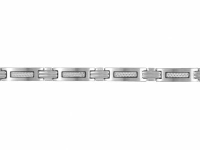 Phebus | Bracelet | Acier Inoxydable | Carbone Blanc | 35-0611-B