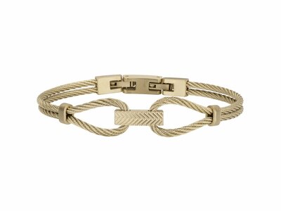 Phebus | Bracelet | Câble | Acier Inoxydable | Pvd Jaune | 55x65mm | 35-1190