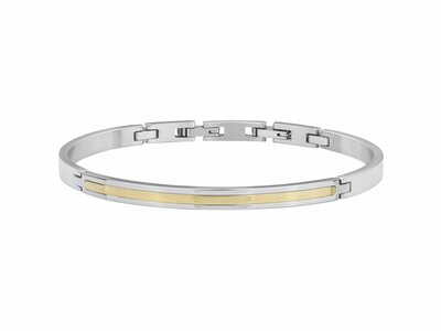 Phebus | Bracelet | Semi-Rigide | Acier Inoxydable | Bicolore | Pvd Jaune | 35-1192