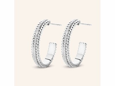 Diamanti Per Tutti | Boucles d'Oreilles | Créoles | Argent | Diamants | 16x5mm| M2453